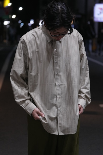 KANEMASA PHIL. Atmosphere L/S Shirt ネイビー KANEMASA PHIL. - 46G Atmosphere L/S Shirt / シャツ