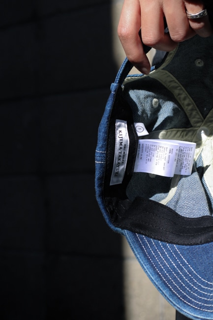 KIJIMA TAKAYUKI[キジマタカユキ] Recycled Denim 6Panel Cap
