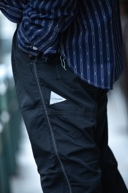 and wander[アンドワンダー] Ny Taffeta Hiker Pants