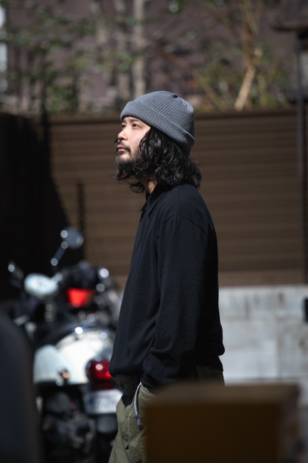 トップス blurhms 23SS C/Silk Nep Crew-zip blurhms） C/Silk Nep Crew-zip (BHS23S031) | blurhms
