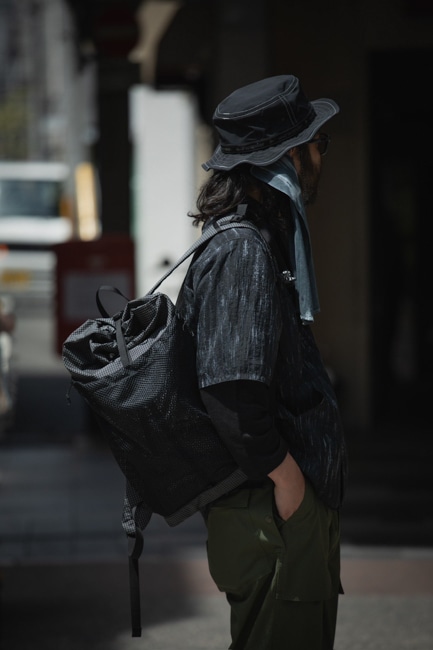 迷迭香　NYLON MESH LONG SLEEVE SHIRT マンネンロウ 迷迭香 マンネンロウ / NYLON MESH LONG SLEEVE SHIRT ナイロン