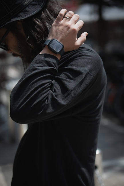 BATONER[バトナー] Men Normandy Linen Basque Shirt
