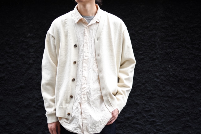 Yonetomi RIGID CASHMERE SWEATER 米富繊維