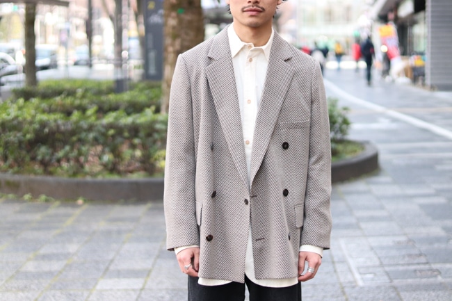 OVERCOAT [オーバーコート SS Dropped Shoulder Double Breasted Jacket
