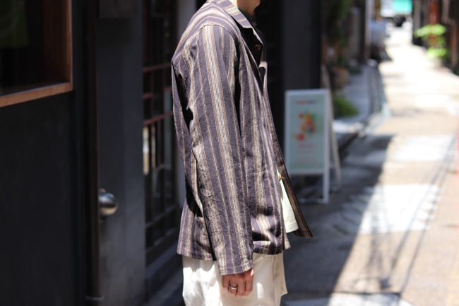 FRANK LEDER [フランクリーダー] Farmers Stripe C/L Jacket