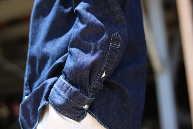 HANDROOM [ ハンドルーム ] 8oz DENIM BUTTON DOWN SHIRT