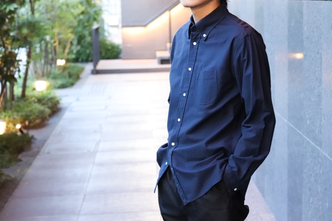 HANDROOM [ ハンドルーム ] OXFORD BUTTON DOWN SHIRT