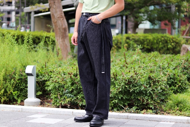 blurhms [ブラームス] 23AW 12.9oz Selvage Denim GI-belt Pants