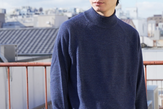 トップス THE INOUE BROTHERS BABY ALPACA MOCK KNIT THE INOUE BROTHERS 】Baby Alpaca Mock