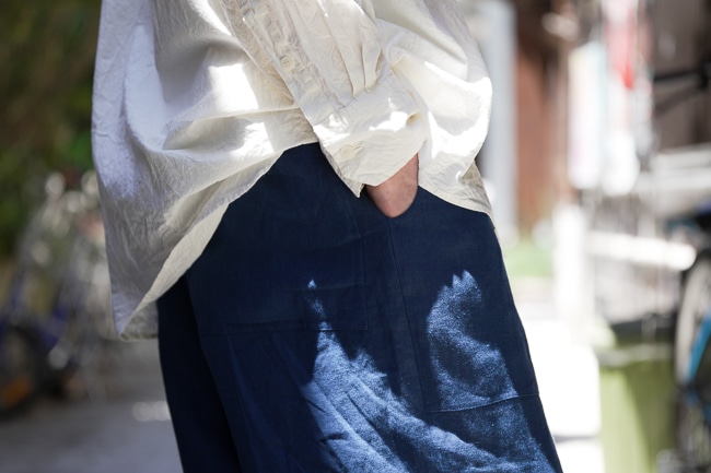 Gorsch ゴーシュスラックス メンズ Gorsch(ゴーシュ）/ Rough Woven Twill Two In-tack Wide