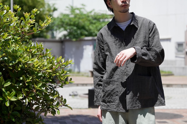 Bergfabel [ バーグファベル ] 2024SS チロリアンチェックWORKER SHIRTS