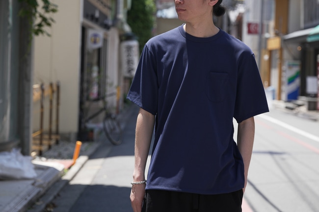 HANDROOM [ ハンドルーム ] POLYESTER COTTON FEEL T-SHIRTS