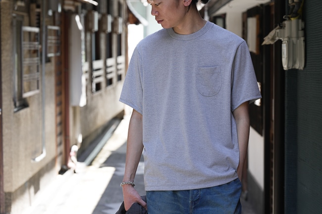 HANDROOM [ ハンドルーム ] POLYESTER COTTON FEEL T-SHIRTS