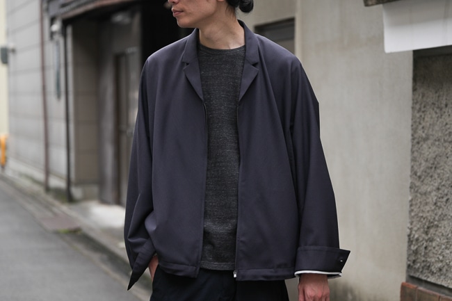 OVERCOAT [ オーバーコート ] Tropical Wool Zip-Up Blouson