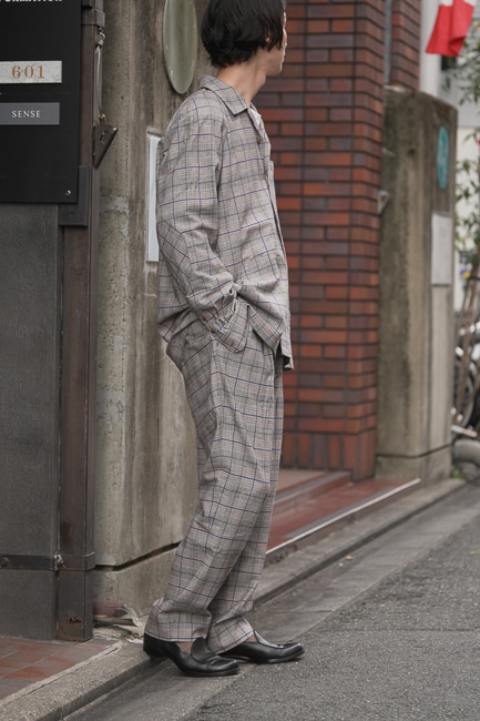 EESETT&Co. [ イイセットアンドコー ] Open Collar Shirt ( Lurie ) / Relax Trousers (  Edson )