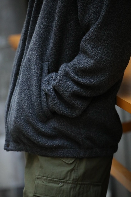 Scye スナップカーディガン Scye [ サイ ] Boa Fleece Snap Cardigan