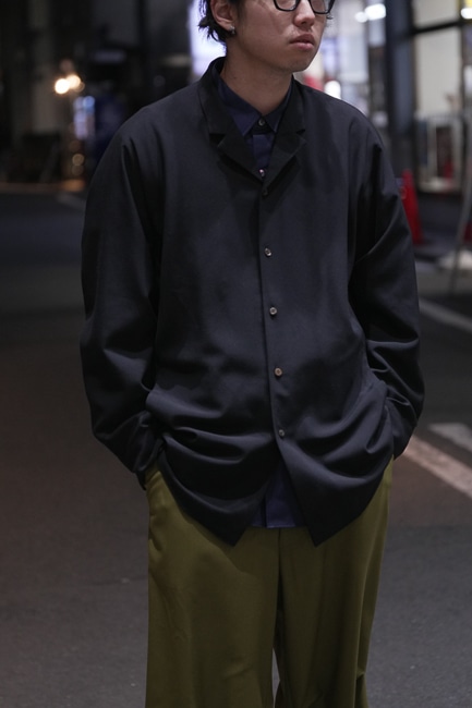新品未使用品OVERCOAT 2025SS ブラックウールジャケットＭ１サイズ OVERCOAT [ オーバーコート ] 2025SS New Collection