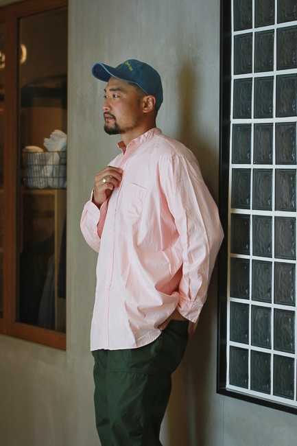 INDIVIDUALIZED SHIRTS [LOFTMAN別注 Band Collar 6 Button Shirts]