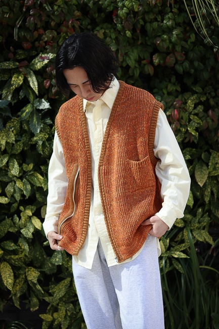 ENCOMING [Knitted Asymmetric Vest]