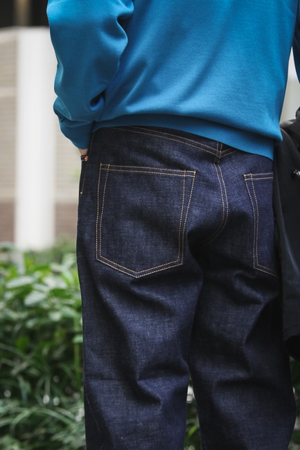 SCYE BASICS [Selvedge Denim Wide Leg Jeans]