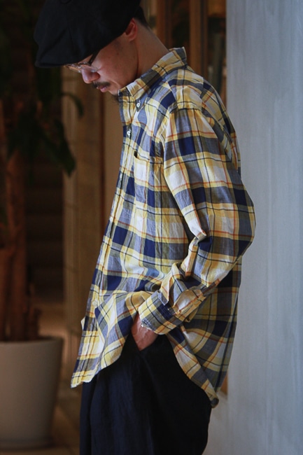 INDIVIDUALIZED SHIRTS [ロフトマン別注 6 Button BD Shirts -Madras Check-]