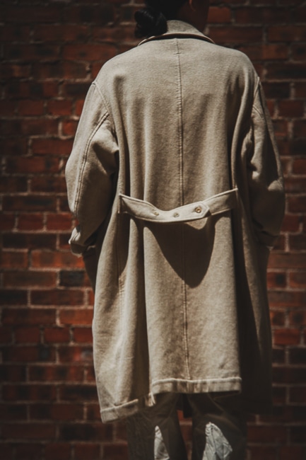 sus-sous  coat , motorcycle MK2 サイズ:9 sus-sous motorcycle coat MK-2 / W64L36 Tricotine (CHARCOAL