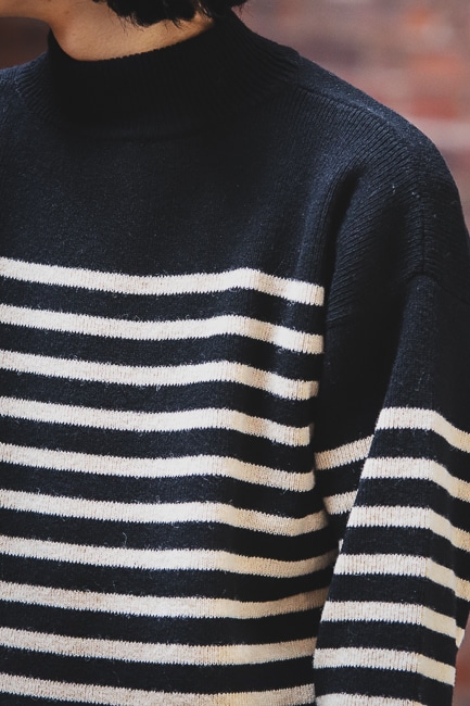 【slopeslow】シェットランドウール GOB sweater slopeslow GOB sweater・brown - tity