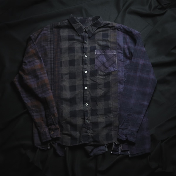 Rebuild by Needles [7 Cut Wide Shirt -Over Dye-]