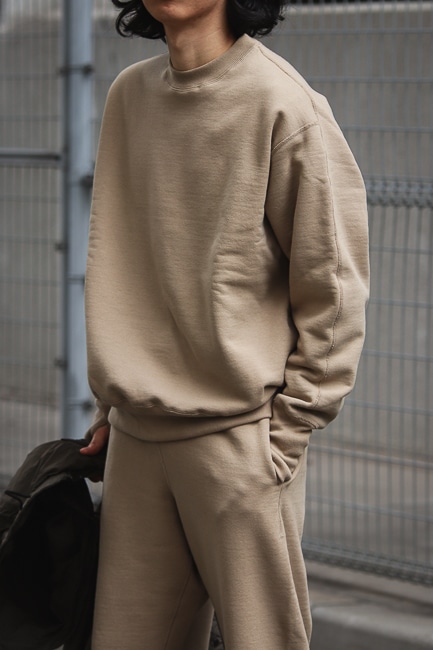 Unlikely [Split Raglan Sleeve Crew & Side Seamless Sweat Pants]