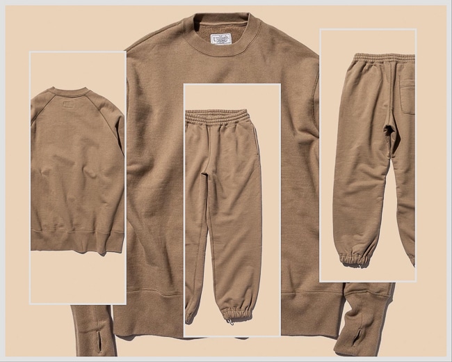 Unlikely [Split Raglan Sleeve Crew & Side Seamless Sweat Pants]