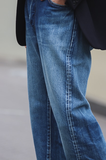 CIOTA [本藍スビン13.5oz ストレートデニム -Medium Dark Blue CIOTA [本藍スビン13.5oz ストレートデニム -Medium Dark Blue