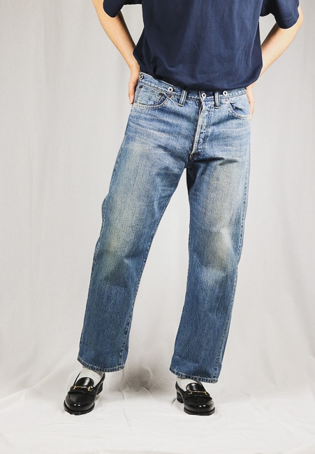 A.PRESSE [N0.2 Washed Denim Pants]