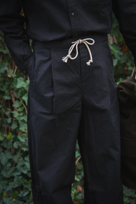 フランクリーダー コート 綿麻 XS ネイビーブルー FRANK LEDER – ARCHIVE & SAMPLE SALE – - 1LDK AOYAMA