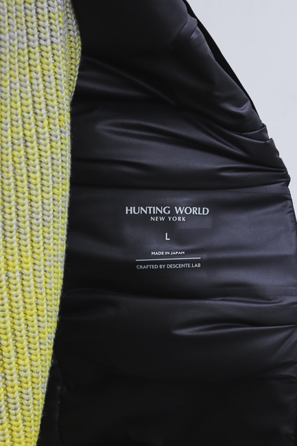 HANTING WORLD ベスト WRINKLED RIPSTOP AIRY VERSATILE VEST】デサント コラボ