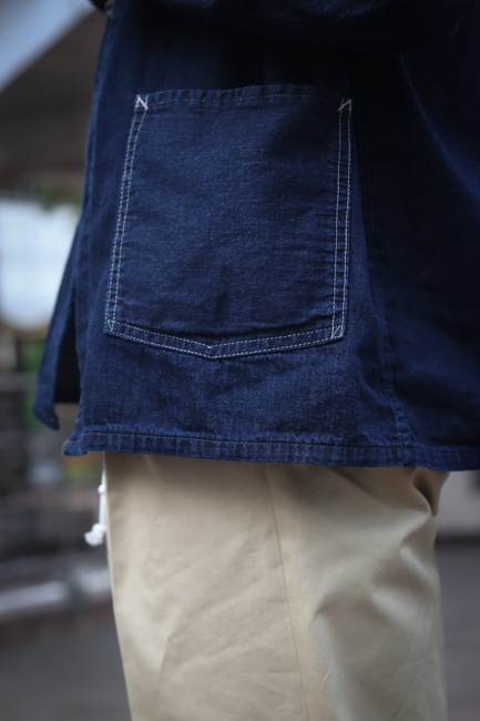25SS未使用POST O'ALLS Sylvania 8oz. Denim POST O'ALLS / Sylvania *8oz. Denim indigo deep wash - herbie