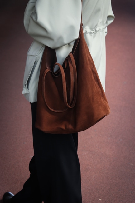 バッグ Morphee 3WAY LARGE TOTE OIL SUEDE BROWN Morphee [3Way Tote -Oil Suede-]