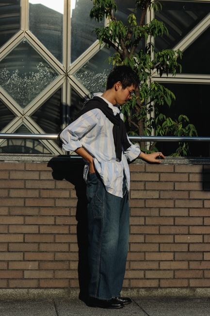 ciota 25ss ペインターデニム　5 CIOTA (シオタ) Denim Painter Pants Medium Dark Blue Damage