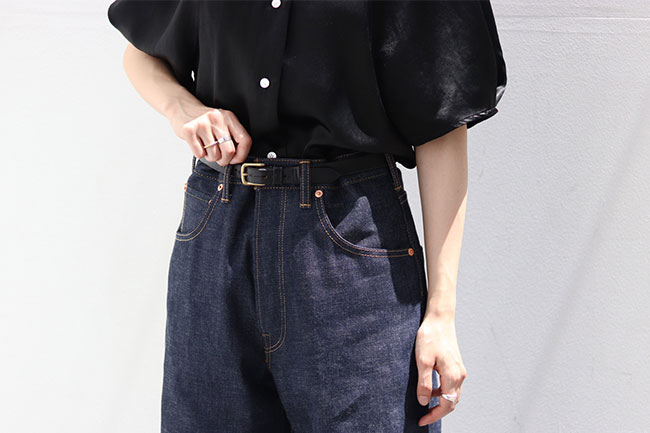 SCYE BASICS/サイベーシックス】Selvedge Denim Wide Leg Jeans