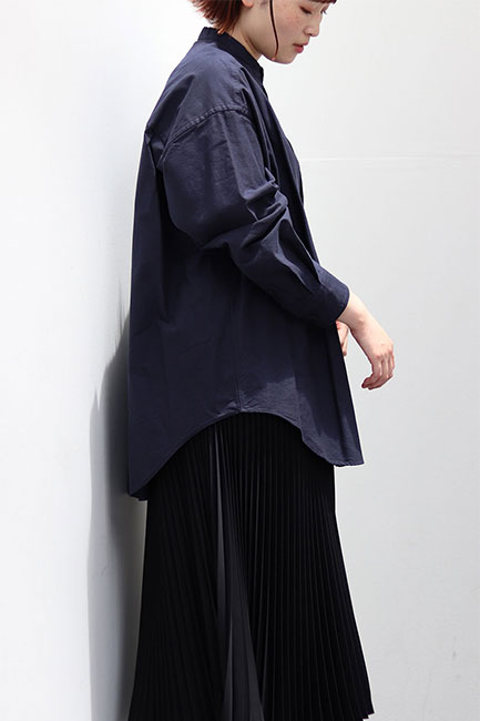 Graphpaper/グラフペーパー】Oxford Oversized Band Collar Shirt