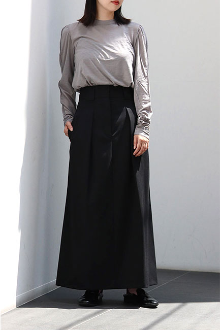 CINOH/チノ】T/W Twill High Waist Skirt