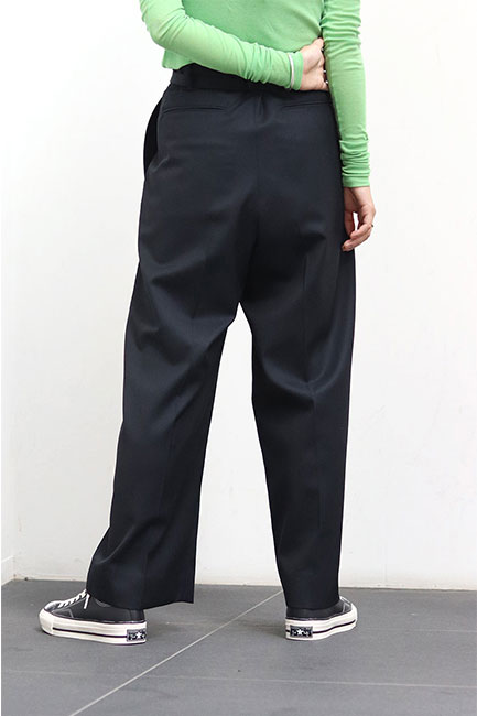 blurhms/ブラームス】Wool Gabardine Belted Slacks