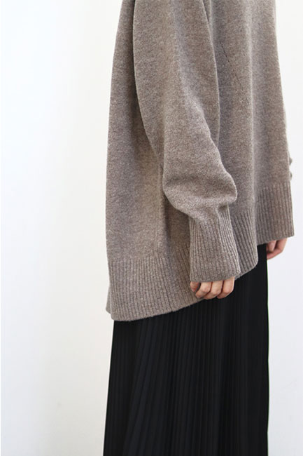 CINOH/チノ】Wool V Neck Knit & Wool 7G Crew Neck Knit