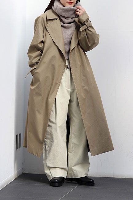 blurhms/ブラームス】Gabardine Double Belt Trench Coat/ギャバジン 