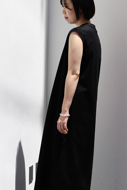 CINOH/チノ】Heavy Cotton Jersey Slit Dress