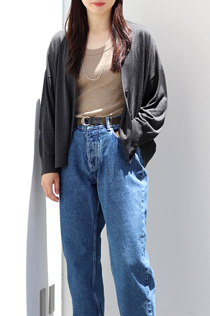 CINOH/チノ】Silk Oversize Cardigan