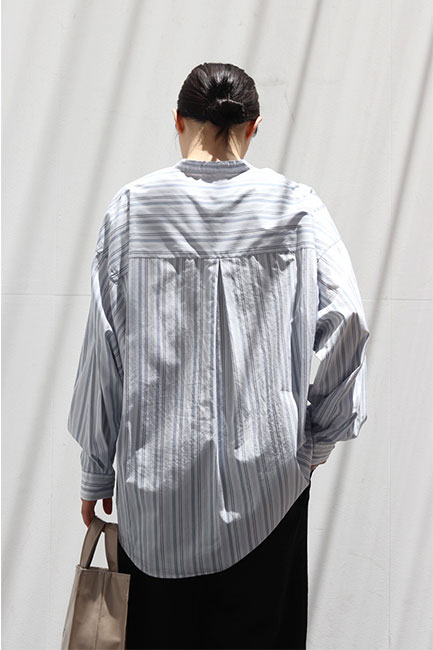 Graphpaper/グラフペーパー】Broad Oversized L/S Band Collar Shirt