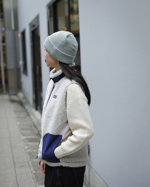 Patagonia Classic Retro-X キッズL レディースS Patagonia Kids' Retro-X Vest [Natural/Natural with Classic Navy]