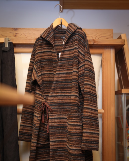 ENGINEERED GARMENTS Knit Robe [Fair Isle Stripe]