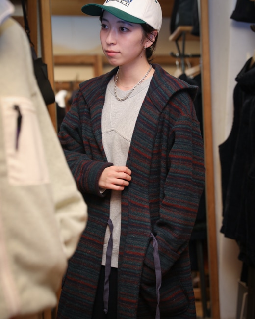 ENGINEERED GARMENTS Knit Robe [Fair Isle Stripe]