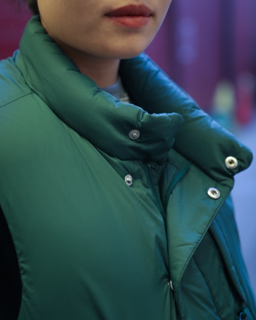 L.L.bean JAPAN EDITION Women's Holden Down Vest [Green]